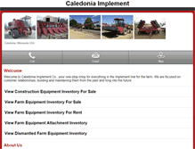 Tablet Screenshot of m.caledoniaimplement.com